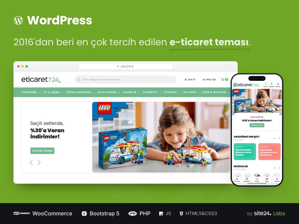 Wordpress E-Ticaret Teması